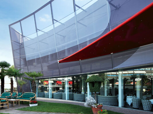 Struttura e rivestimento facciata - hotel