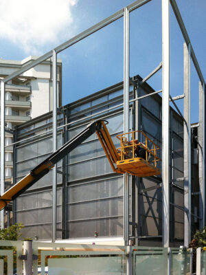 Struttura e rivestimento scale di sicurezza - hotel